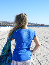 Load image into Gallery viewer, "Oh Minke" (whales)- Ladies' Scoop Neck Blend Tee