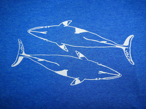"Oh Minke" (whales)- Ladies' Scoop Neck Blend Tee