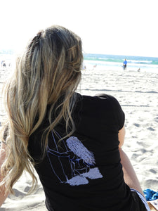 "Surfer Girl" - Ladies' Scoop Neck Blend Tee