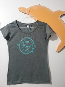 "Whale Tails" - Ladies' Scoop Neck Blend Tee